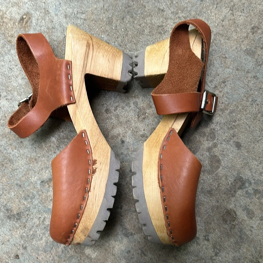 MIA Abba Clog in Luggage Leather Size 36 - Picture 11 of 14